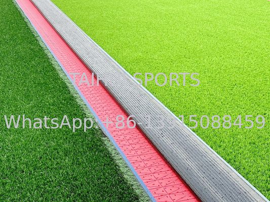 Padrão FIFA 8mm 10mm 15mm Grama artificial com excelente absorção de choque para campos esportivos