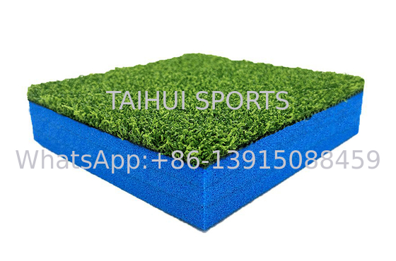 Pedaço de choque de espuma resistente ao fogo Erva artificial para todos os esportes multiuso e padrão da FIFA