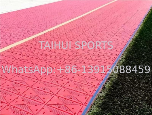 Pedaço de choque resistente a intempéries para solução de gramado artificial para EN15330 FIFA 2024 Construção de campos esportivos