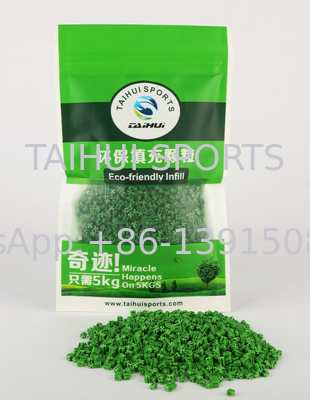 Anti-UV Grama Artificial TPE Granula de Inchaço Absorção de Choque Futebol / Golf / Basquetebol / Ginásio