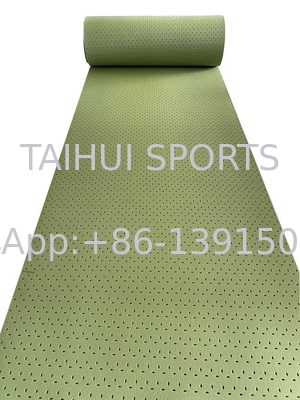 TAIHUI T2510G Shock Pad Underlay Design leve Excelente absorção de choque Comprimento de rolo personalizável Alta durabilidade Verde/Customize