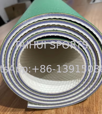 Pisos Esportivos com espessura de 3,5mm-9,0mm para quadras de tênis/basquete/badminton/vôlei