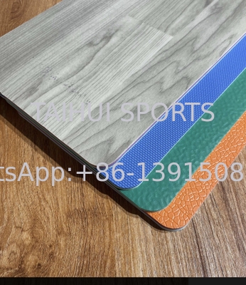 Pisos Esportivos com espessura de 3,5mm-9,0mm para quadras de tênis/basquete/badminton/vôlei
