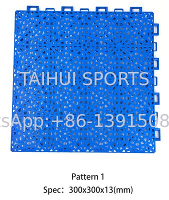Pavimentos desportivos de polipropileno durável e resistente ao fogo, ecológicos, com azulejos de PP interligados para campos de basquetebol, ténis e futebol