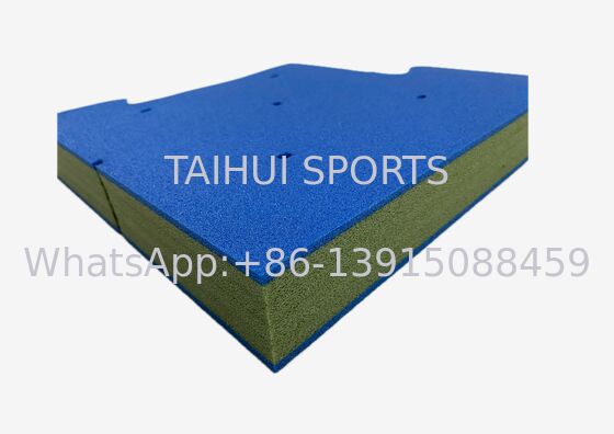 HIC/CFH Tested PE Foam Shock Pad with Water Drainage Performance and 10-100mm Thickness for Playground Safety (HIC/CFH Tested PE Foam Shock Pad com desempenho de drenagem de água e 10-100mm de espessura para segurança no playground)