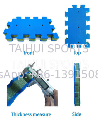 Tapete de segurança de queda suave com espessura de 10-100 mm e almofada de choque de playground com garantia HIC e CFH