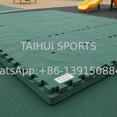 Tapete de segurança de entrelaçamento de espuma de PE com espessura de 10-100 mm e HIC e CFH assegurados para almofada de choque de playground
