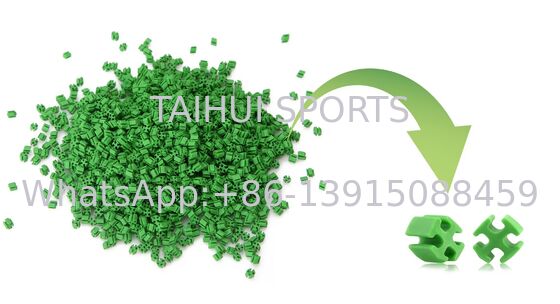Granulado de enchimento TPE ecológico para sistema de grama artificial com material reciclável, bom isolamento térmico