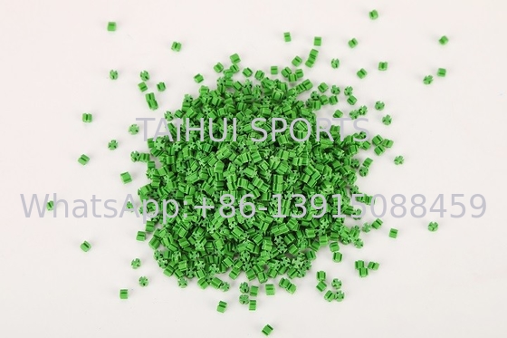 Inchaço de borracha de relva verde 1,3 g/Cm3 Resistente aos raios UV para campos esportivos de relva artificial
