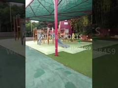 Interligação de drenagem de grama artificial subposição antiderrapante queda macia para futebol / futebol