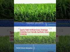 Campo desportivo Grama artificial de drenagem substrato de grama sintética ecológica