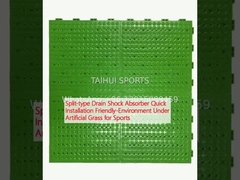 Absorvedor de choque de drenagem de tipo dividido Instalação rápida Amigável ao ambiente sob grama artificial para esportes