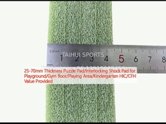 Pad Puzzle de espessura de 25-70 mm/pad de choque interligado para parque de diversões/chão de ginásio/área de diversões/jardim de infância HIC/CFH Valor fornecido