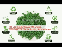 TPE Granula de enchimento UV5000 ecológica T13R/T14R/T15R FIFA para campo desportivo/paisagem