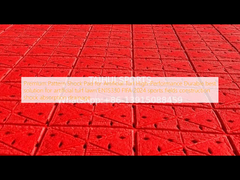 Pad de choque de padrão premium para gramado artificial de alto desempenho melhor solução durável para gramado de gramado artificial EN15330 FIFA 2024 campos desportivos construção drenagem de absorção de choques