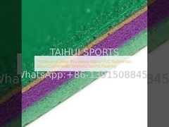 Pavimento Desportivo Sintético Personalizado para Badminton em PVC Interior, Resistente ao Desgaste e de Qualidade Profissional